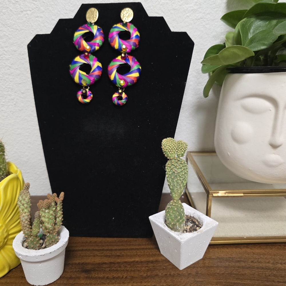 Colorful Swirl Earrings